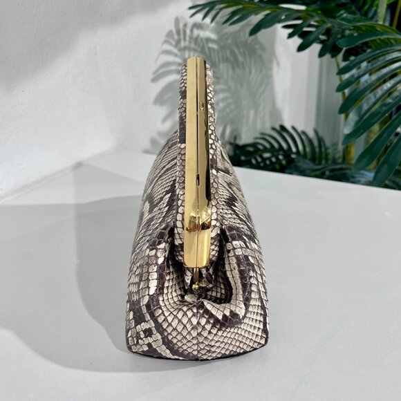 Natural Python Fendi First "F" Clutch - Picture 4 of 11
